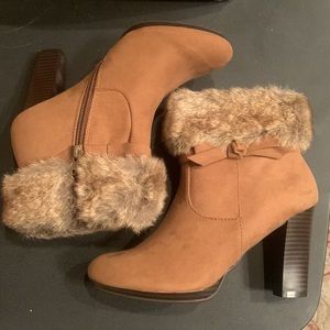Dana Buchman Brown Suede Ankle Boots